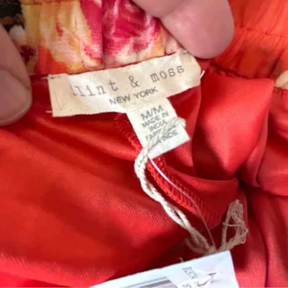 Flint & Moss‎ New York Orange Floral Mini Skirt Medium NWT - Picture 8 of 13